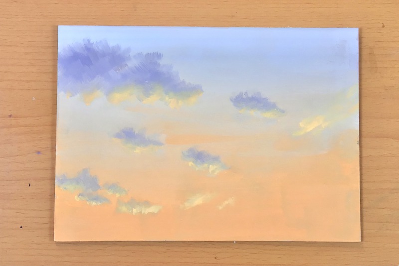 色々な空を油絵で描きました アニメに学んだハウツー動画付き Akira Kusaka Studio